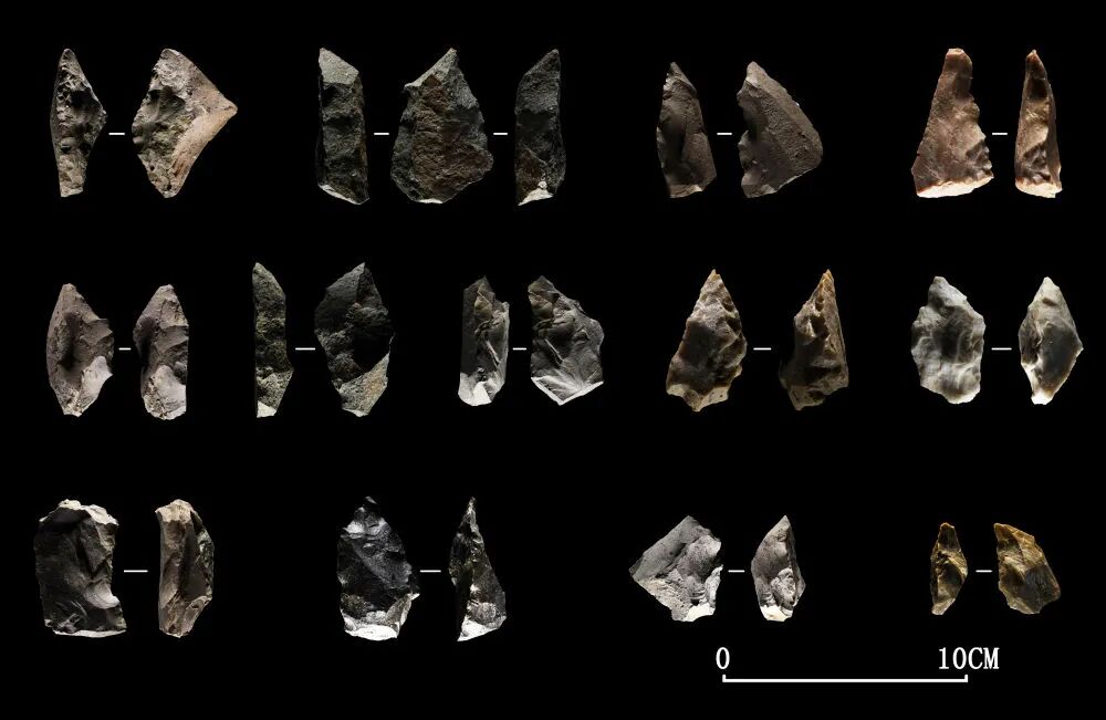 莫斯特技术风格石制品。（中国社科院供图）